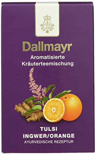 Dallmayr Ayurvedischer Tee Tulsi Ingwer/Orange, 2er Pack (2 x 100 g) von Dallmayr