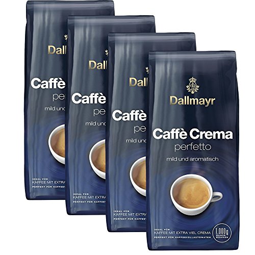 Dallmayr Caffé Crema PERFETTO mild & aromatisch 4er Pack 4000g - Kaffee, ganze Bohne Dallmayr Caffé Crema PERFETTO mild & aromatisch 4er Pack 4000g - Kaffee, ganze Bohne von Dallmayr