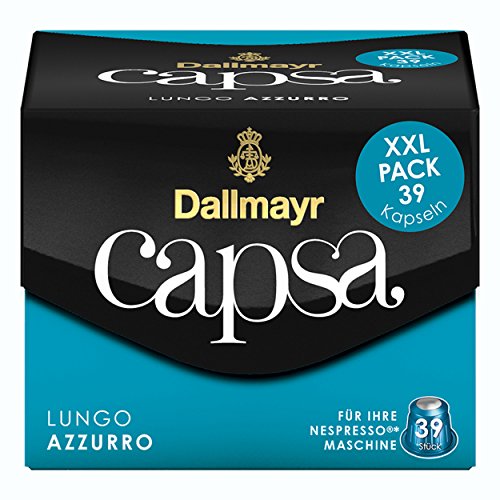 Dallmayr Capsa Lungo Azzurro XXL Nespresso Kompatibel Kapsel, Röstkaffee, Kaffee, 195 Kapseln á 5.6 g von Dallmayr