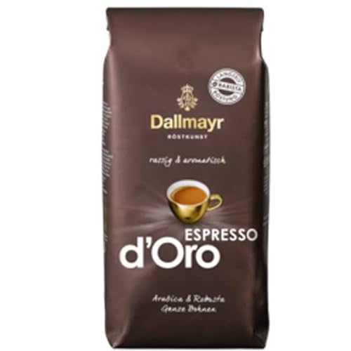 Dallmayr Espresso d'Oro ganze Bohnen 8x 1000g (8000g) - rassig aromatischer Kaffee von Dallmayr