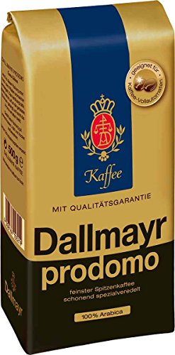 Dallmayr Gourmet-Kaffee, Prodomo (ganze Bohne), Vakuumverpackung von 500 g (2 Stück) von Dallmayr