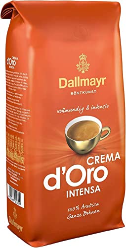Dallmayr Kaffee Crema d'Oro Intensa Kaffeebohnen, 1er Pack (1 x 1000g Beutel) von Dallmayr