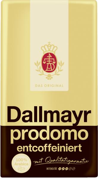 Dallmayr Prodomo Kaffee entcoffeiniert Dallmayr Prodomo Kaffee entcoffeiniert von Dallmayr