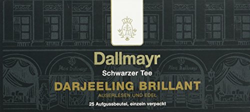 Dallmayr Tee Aufgussbeutel - Darjeeling Brilliant, 25 Beutel, 1er Pack (1 x 50 g) von Dallmayr