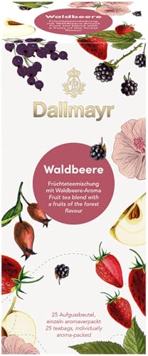Dallmayr Tee Aufgussbeutel - Früchtetee Waldbeere (1 x 62,5 g) von Dallmayr