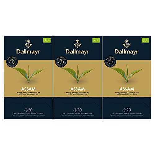 Dallmayr Teepyramide Assam BOP Bio, 3er Pack (3 x 50 g) von Dallmayr