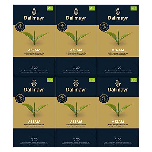 Dallmayr Teepyramide Assam BOP Bio, 6er Pack (6 x 50 g) von Dallmayr