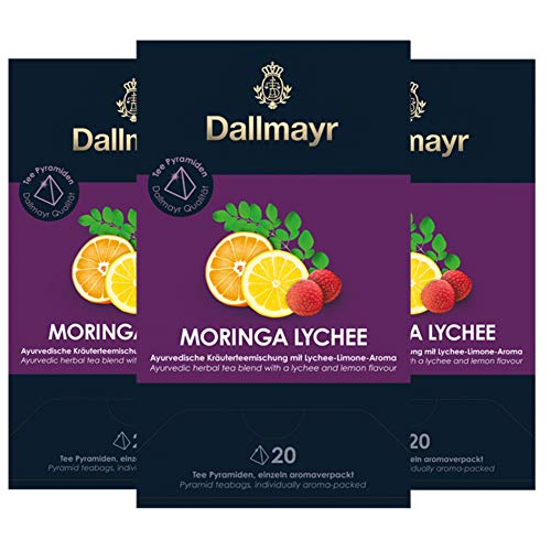 Dallmayr Teepyramide Moringa Lychee, 0.101 g 3er Pack von Dallmayr