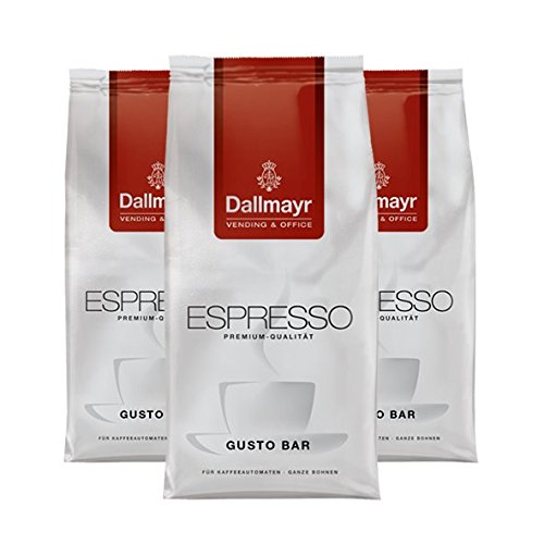 Dallmayr Vending & Office Espresso Gusto Bar, ganze Bohnen, 1000g, 3er Pack von Dallmayr