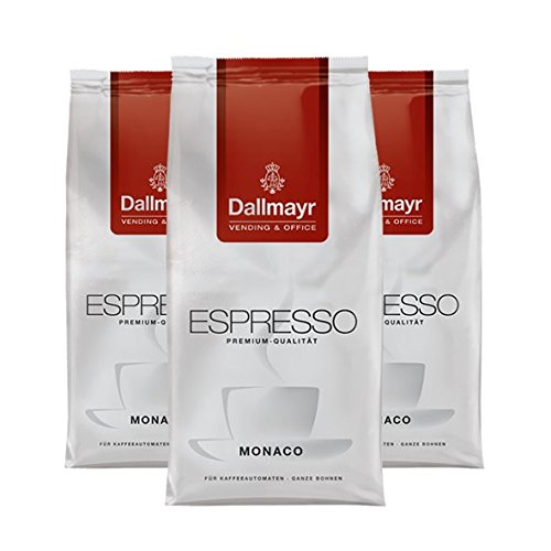 Dallmayr Vending & Office Espresso Monaco, ganze Bohnen, 1000g, 3er Pack von Dallmayr