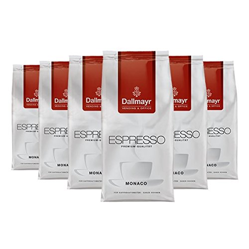 Dallmayr Vending & Office Espresso Monaco, ganze Bohnen, 1000g, 6er Pack von Dallmayr