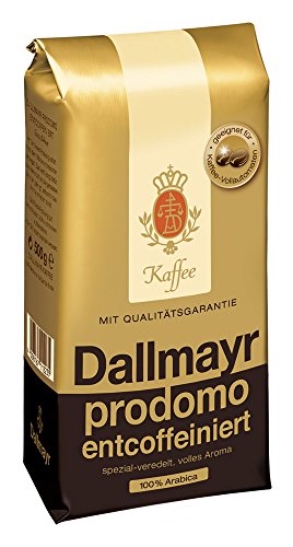 Dallmayr Kaffee Prodomo entcoffeiniert 500g in Kaffeebohnen, 12er Pack (12 x 500 g) von Dallmayr