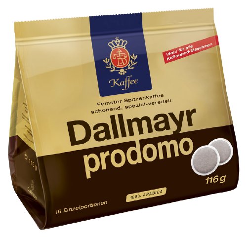 Prodomo Pads 116g - 5er Karton ( 5 x 16 Pads) von Dallmayr