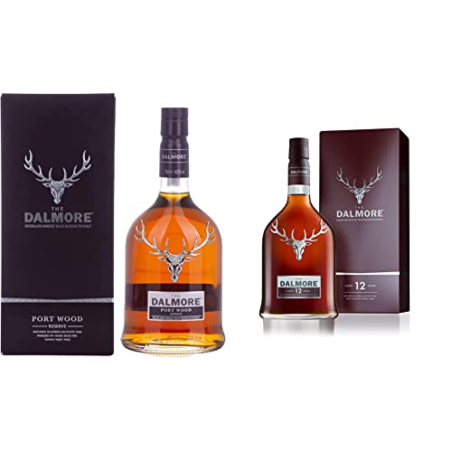 The Dalmore Port Wood Reserve Whisky mit Geschenkverpackung (1 x 0,7l) & The Dalmore 12 Jahre Single Malt Scotch Whisky mit Geschenkverpackung (1 x 0,7l) von Dalmore