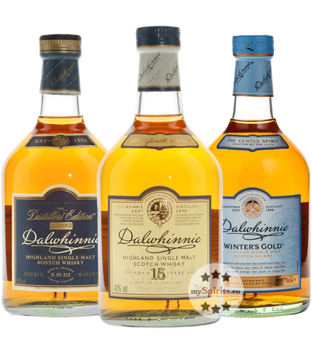 Dalwhinnie Whisky 3er Set: Winters Gold, 15 YO, Distillers Edition (43 % Vol., 2,1 Liter) von Dalwhinnie Distillery