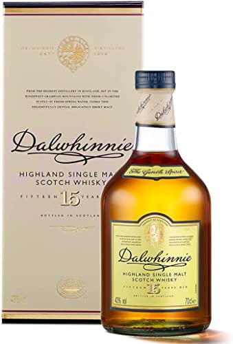 Dalwhinnie 15 Jahre | mit Geschenkverpackung | handgefertigt in den schottischen Highlands | Preisgekrönter, aromatischer Single Malt Scotch Whisky | 43% vol | 700ml Einzelflasche | von Dalwhinnie
