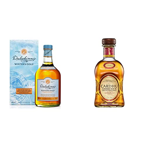 Dalwhinnie Winters Gold | Highland Single Malt Scotch Whisky | mit Geschenkverpackung | aromatischer Bestseller | handverlesen | 43% vol | 700ml & Cardhu Amber Rock Single Malt Scotch Whisky 0.7l von Dalwhinnie