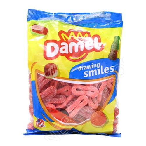 Damel -Sour-Strawberry-Rings - Halal - zak 1 kg von Damel