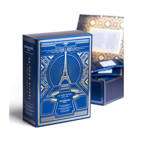 Dammann Frères | Geschenkbox der Eiffelturm-Kollektion | Broschürenbox mit schwarzen und grünen Tees und aromatisierten Aufgüssen in 5 Geschmacksrichtungen – insgesamt 20 Filter Dammann Frères | Geschenkbox der Eiffelturm-Kollektion | Broschürenbox mit schwarzen und grünen Tees und aromatisierten Aufgüssen in 5 Geschmacksrichtungen – insgesamt 20 Filter von Damman Frères
