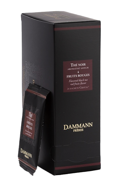 Schwarzer Tee - 4 Rote Früchte - 24 wärmeversiegelte Beutel von Dammann Frères