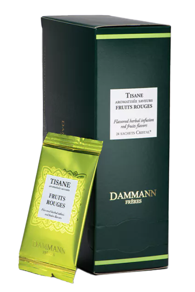 Kräutertee - 4 Rote Früchte - 24 versiegelte Teebeutel von Dammann Frères