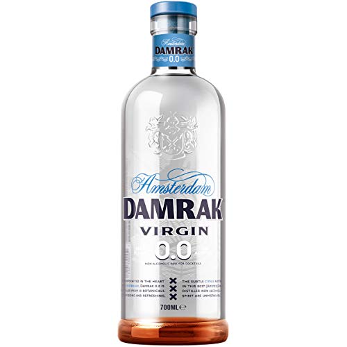 DAMRAK Virgin 0.0 – alkoholfreier destillierter Spiritus – höchste Bewertung Citrus-Forward Gin Mocktails – Mix köstliche, nicht-alkoholische Cocktails von Damrak