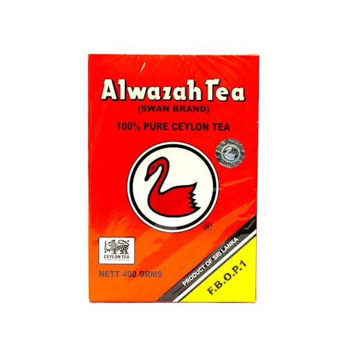 Alwazah Schwarzer Tee (Ceylon) Lose Teeblätter 400 Gramm von Damsouq