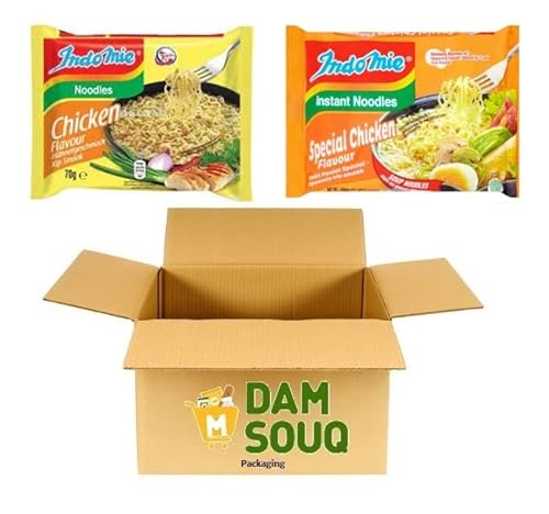 Damsouq® Instant Nudeln Mixpack Indomie Huhn und Spezial Huhn Geschmack (40x 70 Gramm) von Damsouq