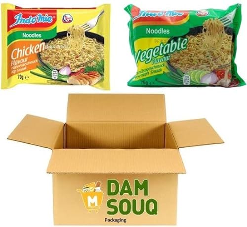 Damsouq® Instant Nudeln Mixpaket Indomie Huhn und Gemüse (40x 70 Gramm) von Damsouq