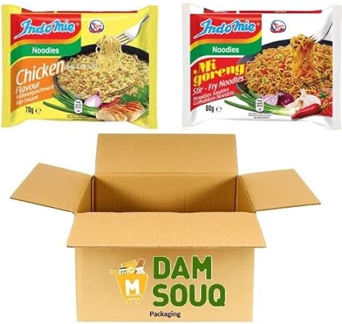 Damsouq® Instant Nudeln Mixpaket Indomie Huhn und Mi Goreng (40x 70 Gramm) von Damsouq