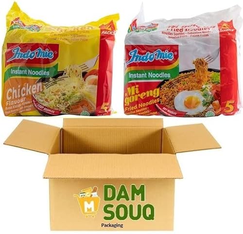Damsouq® Instant Nudeln Mixpaket Original Indomie Huhn und Mi Goreng (40x 70 Gramm) (Indonesien) von Damsouq