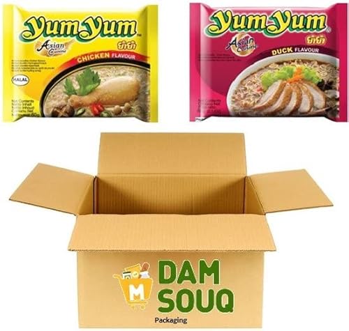 Damsouq® Instant Nudeln Mixpaket YumYum Huhn und Ente (30x 60 Gramm) von Damsouq