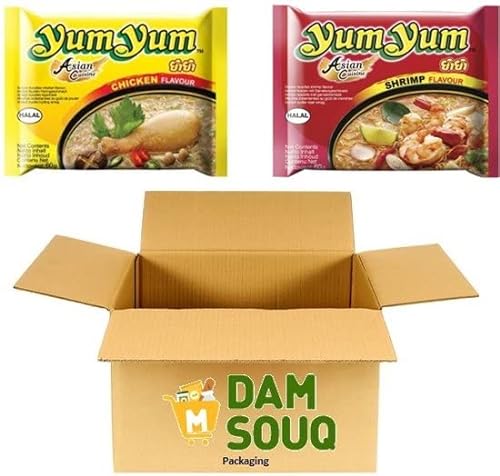 Damsouq® Instant Nudeln Mixpaket YumYum Huhn und Garnelen (30x 60 Gramm) von Damsouq