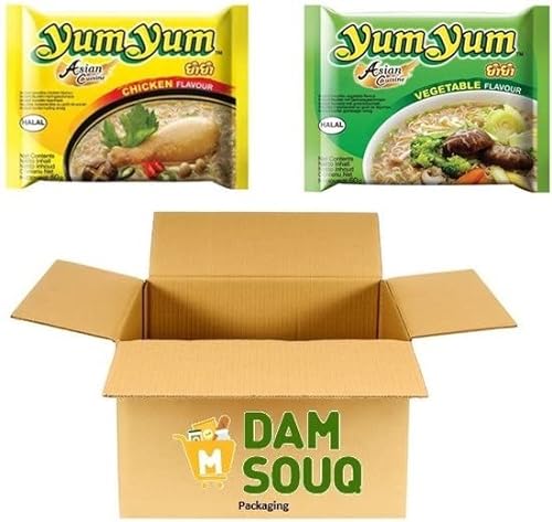 Damsouq® Instant Nudeln Mixpaket YumYum Huhn und Gemüse (30x 60 Gramm) von Damsouq