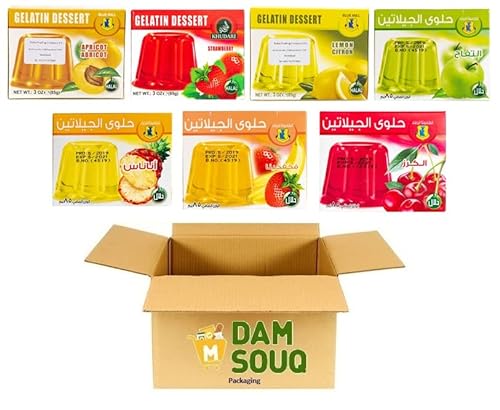 Damsouq® Jelly Mixpack Blue Mill Gelee 7 Geschmacksrichtungen (7x 85 Gramm) von Damsouq