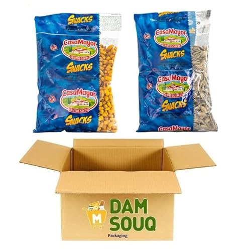 Damsouq® Mix Paket Casa Mayor Sonnenblumenkerne und Mais Snack (2x 400 Gramm) von Damsouq