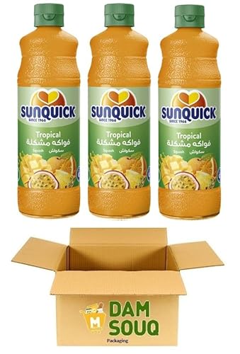 Damsouq® Multipackung Sunquick Tropischer Sirup (3x 700ML) von Damsouq