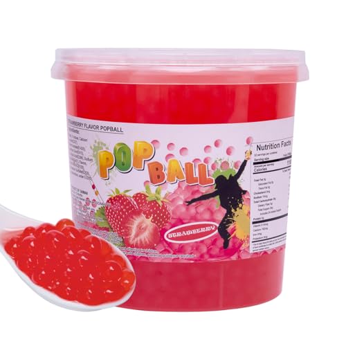 Damsouq® Pinshan Pop Balls (Bubble Tea Balls) – 950 Gramm – Machen Sie Ihr eigenes Bubble Tea-Getränk! (Boba-Getränk) von Damsouq