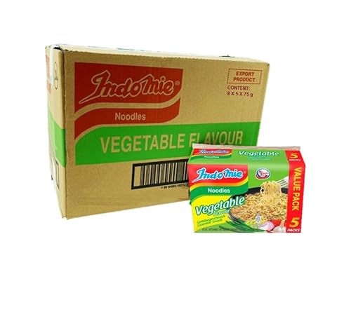 Indomie Instant Noodles Nudeln Gemüse 8x5pak (40 x 75Gr) von Damsouq