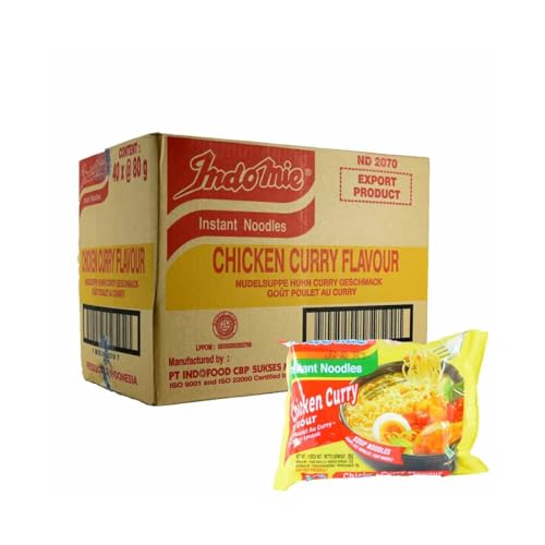Damsouq Indomie Instant Nudeln Nudeln Chicken Curry (40 x 80Gr) von Damsouq