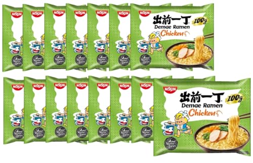 Nissin Multipackung Ramen Instant-Nudeln Noodles Demae Huhn (15 x 100 Gramm) von Damsouq