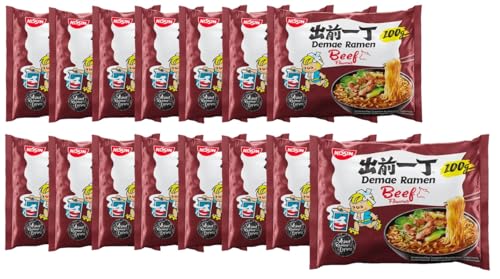 Nissin Multipackung Ramen Instant-Nudeln Noodles Demae Rindfleisch (15 x 100 Gramm) von Damsouq