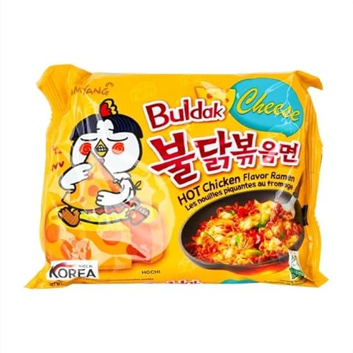 Samyang Instant Noodles Nudeln Bulldak (scharfes Huhn) Cheese (Käse) 20 x 140Gr von Damsouq