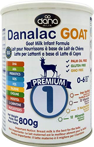 Danalac (Pack of 1) Advance Ziegenmilch Säuglingsnahrung 800 Gramm Stage 1 Babymilchpulver für Säuglinge und Kleinkinder im Alter von 0-6 Monaten von Danalac