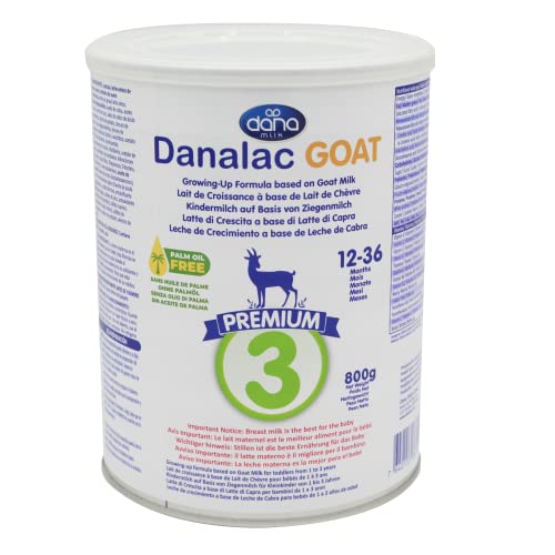 Danalac Advanced Goat Milk Growing Up Formula 800 g Stage 3 Babymilchpulver für Kleinkinder und Babys im Alter von 1–3 Jahren – (1 Stück) von Danalac
