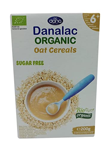 Danalac Bio Babybrei zuckerfrei 200g (Haferflocken) (Packung mit 1) von Danalac