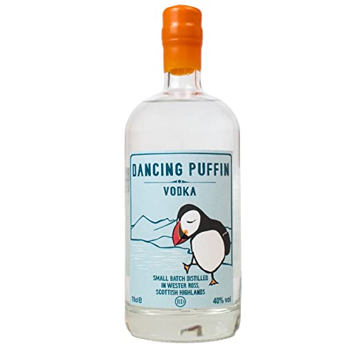 Dancing Puffin Vodka aus Schottland - Fünfmal destilliert - Gold Small Producer Award - 0,7L Flasche - 40% Vol. von Dancing Puffin