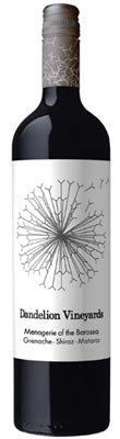 Dandelion Vineyards, Menagerie of the Barossa` Grenache/Shiraz/Mataro (Case of 6x75cl) Australien/Eden Valley (80% Grenache/Garnacha, 15% Syrah/Shiraz, 5% Mataro) Rotwein von Dandelion Vineyards