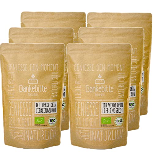 Kennenlernpaket Bio Brotbackmischung - Finde dein LieblingsBROT Set - 6-teilig von Dankebitte Natürlich.