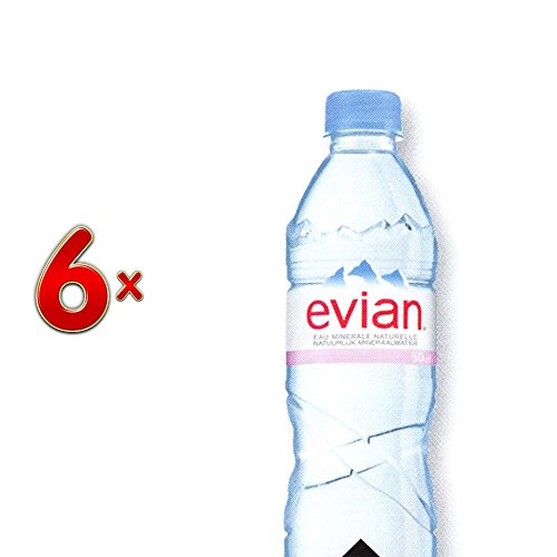 Evian PET 5 x 6 x 500 ml Flasche (Wasserflasche) von Danone Waters Deutschland GmbH